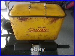Vintage 1950's Squirt Metal Cooler