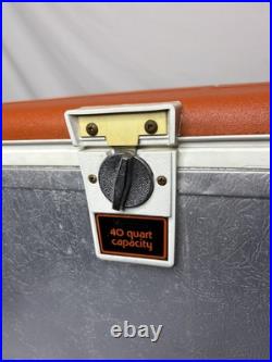 Vintage 1950's TED WILLIAMS Aluminum Ice Chest Cooler 40 Quart Capacity