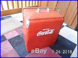 Vintage 1950's TempRite Coca Cola Cooler Ice Chest Cooler Metal Embossed