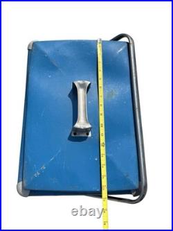 Vintage 1950S Drink Pepsi Cola Blue Metal Portable Picnic Cooler/Ice Box/Chest