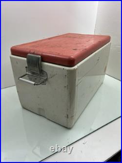 Vintage 1950s-60s Ice Chest Thermos Metal Cooler Retro Picnic VW Hot Rod