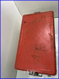 Vintage 1950s-60s Ice Chest Thermos Metal Cooler Retro Picnic VW Hot Rod