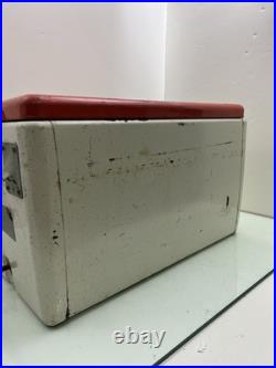 Vintage 1950s-60s Ice Chest Thermos Metal Cooler Retro Picnic VW Hot Rod