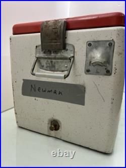 Vintage 1950s-60s Ice Chest Thermos Metal Cooler Retro Picnic VW Hot Rod