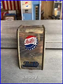Vintage 1950s Aluminum Pepsi Cola Metal Cooler Ice Chest Box MCM Complete