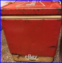 Vintage 1950s BUDWEISER Metal Cooler Ice Chest RARE