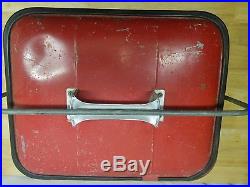 Vintage 1950s Buddy Pleasure Chest Metal Ice Chest Carry Cooler withDrain Spout