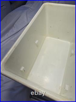 Vintage 1950s COLEMAN Metal Cooler DIAMOND LOGO 18x 10½x 13 BLUE (40-qrt.)