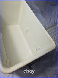 Vintage 1950s COLEMAN Metal Cooler DIAMOND LOGO 18x 10½x 13 BLUE (40-qrt.)