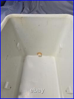 Vintage 1950s COLEMAN Metal Cooler DIAMOND LOGO 18x 10½x 13 BLUE (40-qrt.)