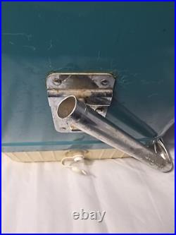 Vintage 1950s COLEMAN Metal Cooler DIAMOND LOGO 18x 10½x 13 BLUE (40-qrt.)