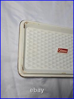 Vintage 1950s COLEMAN Metal Cooler DIAMOND LOGO 18x 10½x 13 BLUE (40-qrt.)