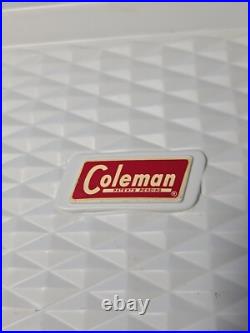 Vintage 1950s COLEMAN Metal Cooler DIAMOND LOGO 18x 10½x 13 BLUE (40-qrt.)