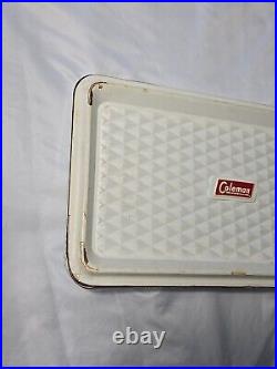 Vintage 1950s COLEMAN Metal Cooler DIAMOND LOGO 18x 10x 13 BLUE (40-qrt.)