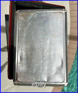 Vintage 1950s Coca Cola Acton MFG Red Metal Coke Cooler Vintage 1950s Coca Cola Acton MFG Red Metal Coke Cooler