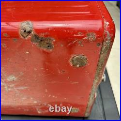 Vintage 1950s Coca Cola Acton MFG Red Metal Coke Cooler Vintage 1950s Coca Cola Acton MFG Red Metal Coke Cooler