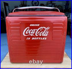 Vintage 1950s Coca Cola Acton Metal Cooler 300 Club Bowling Rare Ice Chest RARE