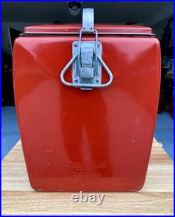 Vintage 1950s Coca Cola Acton Metal Cooler 300 Club Bowling Rare Ice Chest RARE