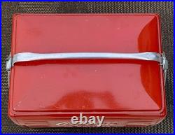 Vintage 1950s Coca Cola Acton Metal Cooler 300 Club Bowling Rare Ice Chest RARE