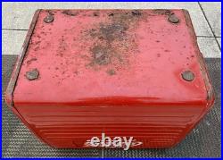 Vintage 1950s Coca Cola Acton Metal Cooler 300 Club Bowling Rare Ice Chest RARE
