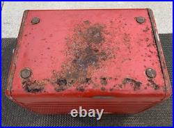 Vintage 1950s Coca Cola Acton Metal Cooler 300 Club Bowling Rare Ice Chest RARE