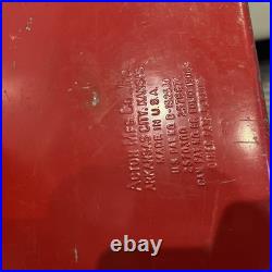 Vintage 1950s Coca-Cola Acton Metal Picnic Cooler with Tray & Lid Coke Advertising Vintage 1950s Coca-Cola Acton Metal Picnic Cooler with Tray & Lid Coke Advertising