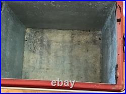 Vintage 1950s Coca-Cola Acton Metal Picnic Cooler with Tray & Lid Coke Advertising Vintage 1950s Coca-Cola Acton Metal Picnic Cooler with Tray & Lid Coke Advertising