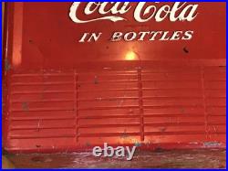 Vintage 1950s Coca-Cola Acton Metal Picnic Cooler with Tray & Lid Coke Advertising Vintage 1950s Coca-Cola Acton Metal Picnic Cooler with Tray & Lid Coke Advertising