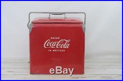 Vintage 1950s Coca Cola Coke Cooler Metal Cooler