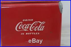Vintage 1950s Coca Cola Coke Cooler Metal Cooler