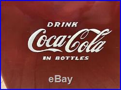 Vintage 1950s Coca Cola Coke Cooler Metal Cooler Action Mfg Co Inc Kansas City
