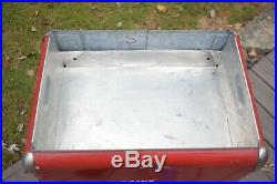 Vintage 1950s Coca Cola Coke Cooler Metal Ice Chest Cooler Tray Insert Embossed