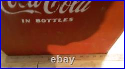 Vintage 1950s Coca Cola Coke Soda Cooler Metal Cooler & Sandwich Tray Acton MFG