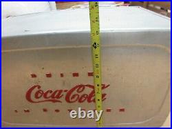 Vintage 1950s Coca Cola Metal Cooler Ice Chest