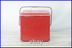 Vintage 1950s Cooler Chest Poloron Cooler With Galvanized Metal Interior