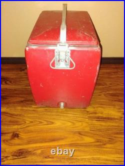 Vintage 1950s Drink Coca Coca in Bottles Metal Ice Chest Cooler Vintage 1950s Drink Coca Coca in Bottles Metal Ice Chest Cooler