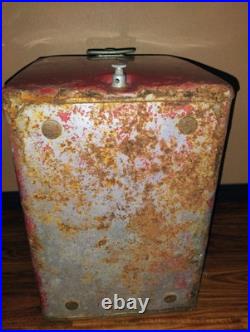 Vintage 1950s Drink Coca Coca in Bottles Metal Ice Chest Cooler Vintage 1950s Drink Coca Coca in Bottles Metal Ice Chest Cooler