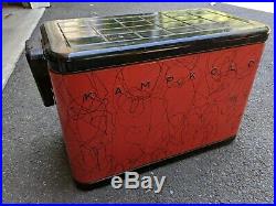 Vintage 1950s Kampkold metal Ice Chest Cooler with original box
