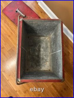 Vintage 1950s Original Coca Cola Metal Cooler by Acton MFG company