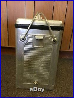 Vintage 1950s PEPSI COLA Soda Pop Metal Cooler with Tray