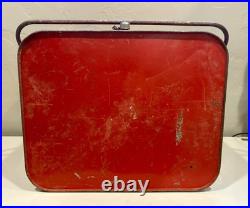 Vintage 1950s Pleasure Chest Red Metal Cooler withBottle Opener, Mid-Century Retro