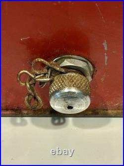 Vintage 1950s Pleasure Chest Red Metal Cooler withBottle Opener, Mid-Century Retro