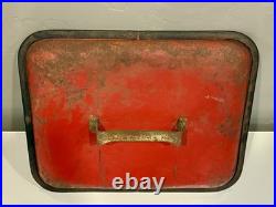 Vintage 1950s Pleasure Chest Red Metal Cooler withBottle Opener, Mid-Century Retro