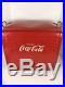 Vintage 1955 Coca Cola Picnic Cooler St. Thomas Metal Sign Ice Chest Good