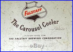 Vintage 1960's FALSTAFF Metal Beer Cooler Medium Size Very Rare HTF