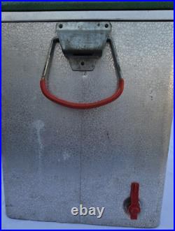 Vintage 1960's Metal 7up 7 Up Soda Pop Embossed Padded Cooler Ice Chest Sign 22 Vintage 1960's Metal 7up 7 Up Soda Pop Embossed Padded Cooler Ice Chest Sign 22