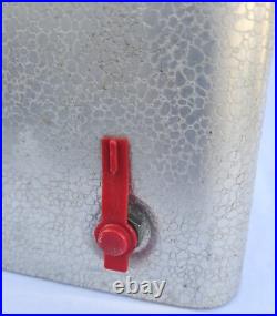 Vintage 1960's Metal 7up 7 Up Soda Pop Embossed Padded Cooler Ice Chest Sign 22 Vintage 1960's Metal 7up 7 Up Soda Pop Embossed Padded Cooler Ice Chest Sign 22