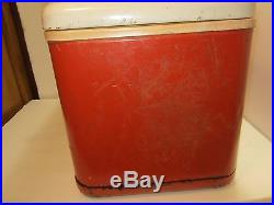 Vintage 1960's it's the real thing Coke Coca-Cola Metal Ice Chest by Thermos
