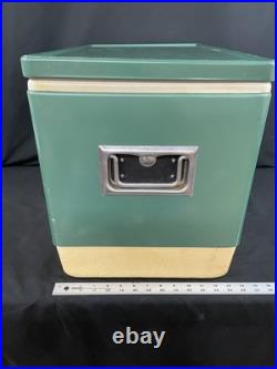 Vintage 1960s Green Coleman Metal Cooler 22 1/2 X 16 1/2 X 13 Made in USA