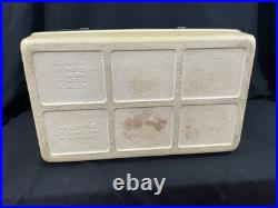Vintage 1960s Green Coleman Metal Cooler 22 1/2 X 16 1/2 X 13 Made in USA